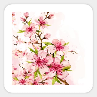 Watercolor Spring Flowers 2 Sticker